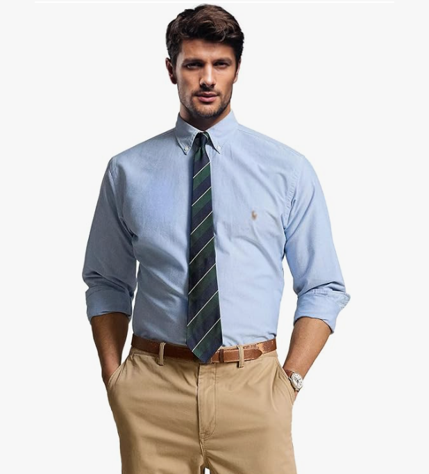 Men's Long Sleeve Classic Oxford Shirt - Image 2
